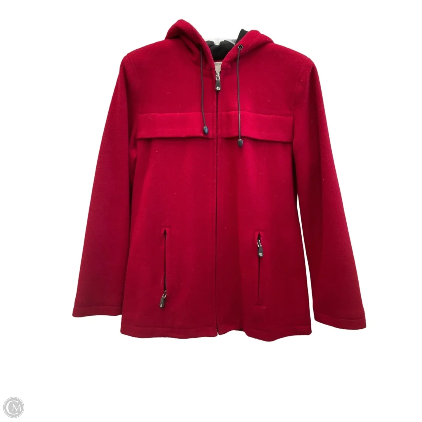 Coat Peacoat By Clothes Mentor In Red, Size: M