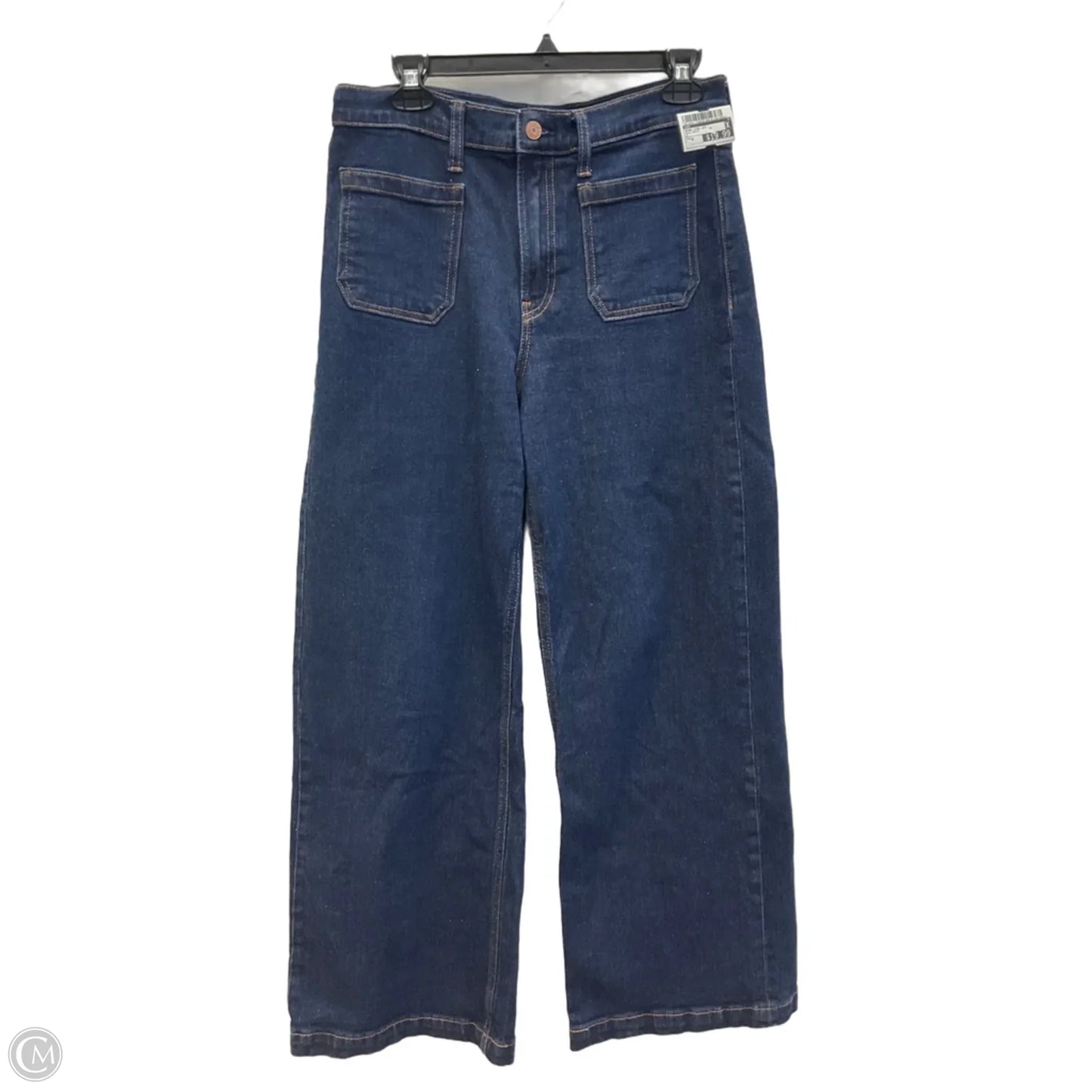 Jeans Wide Leg By Gap In Blue Denim, Size: 8