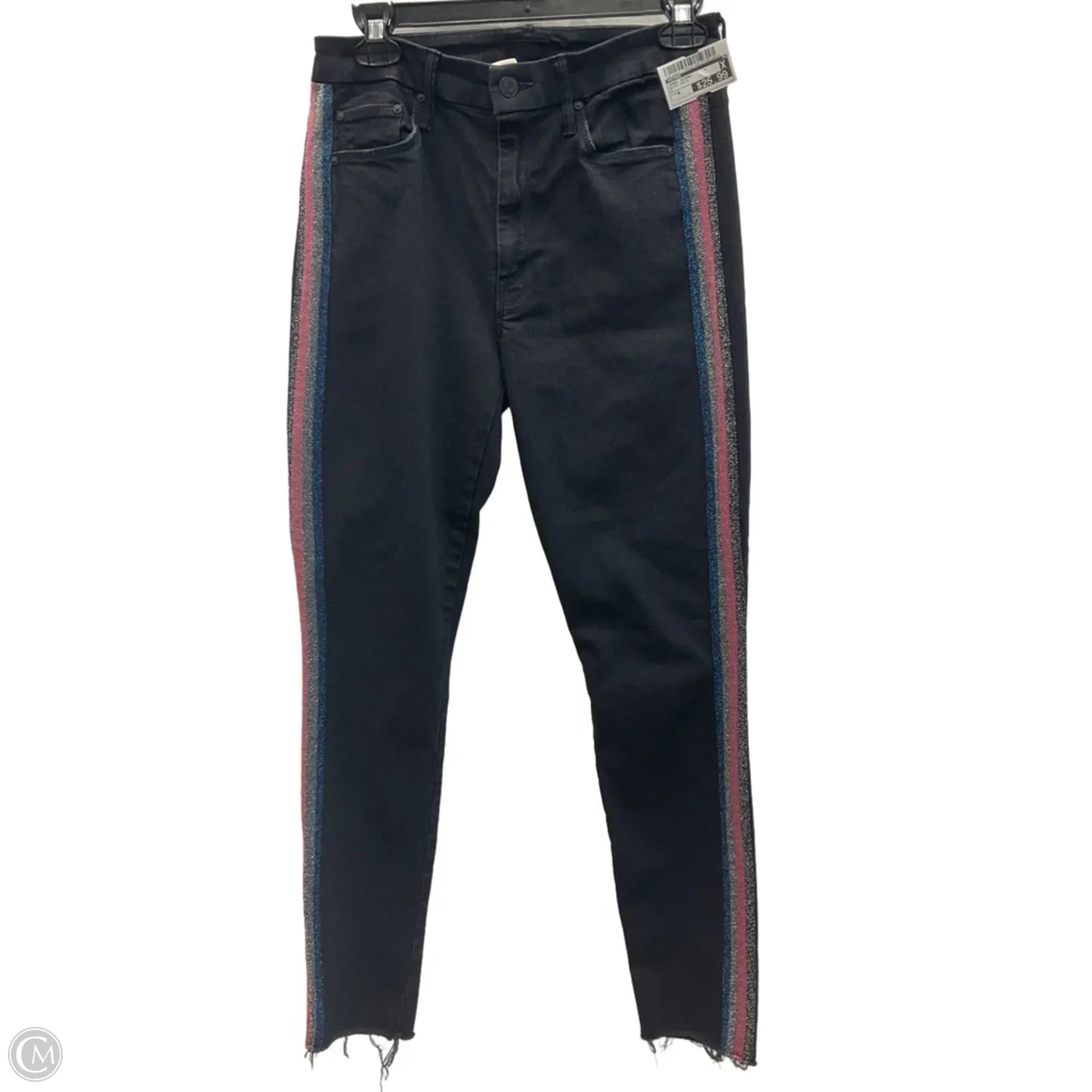 Jeans Skinny By Mother In Black Denim, Size: 6