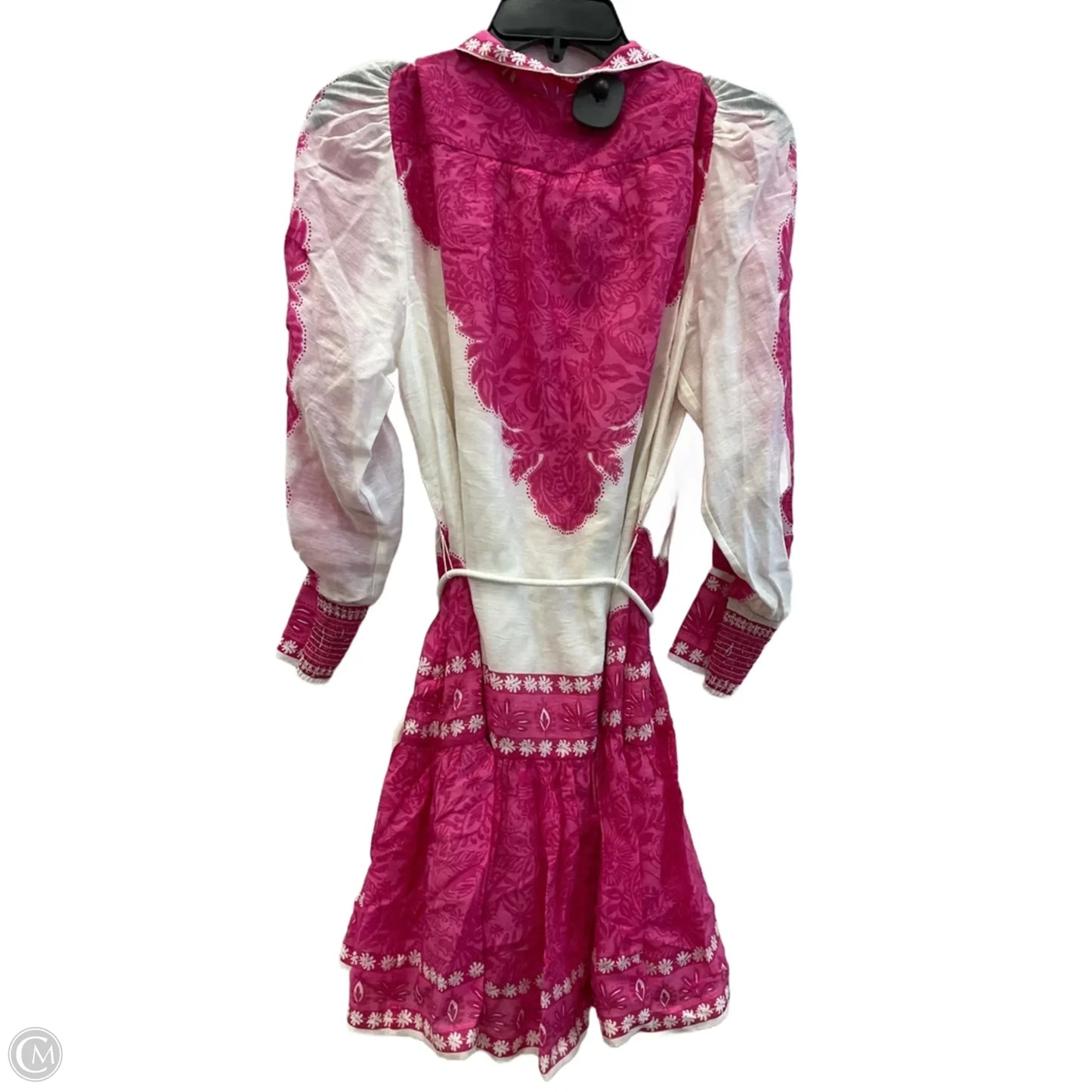 Dress Designer By Lilly Pulitzer In Pink & White, Size: 8