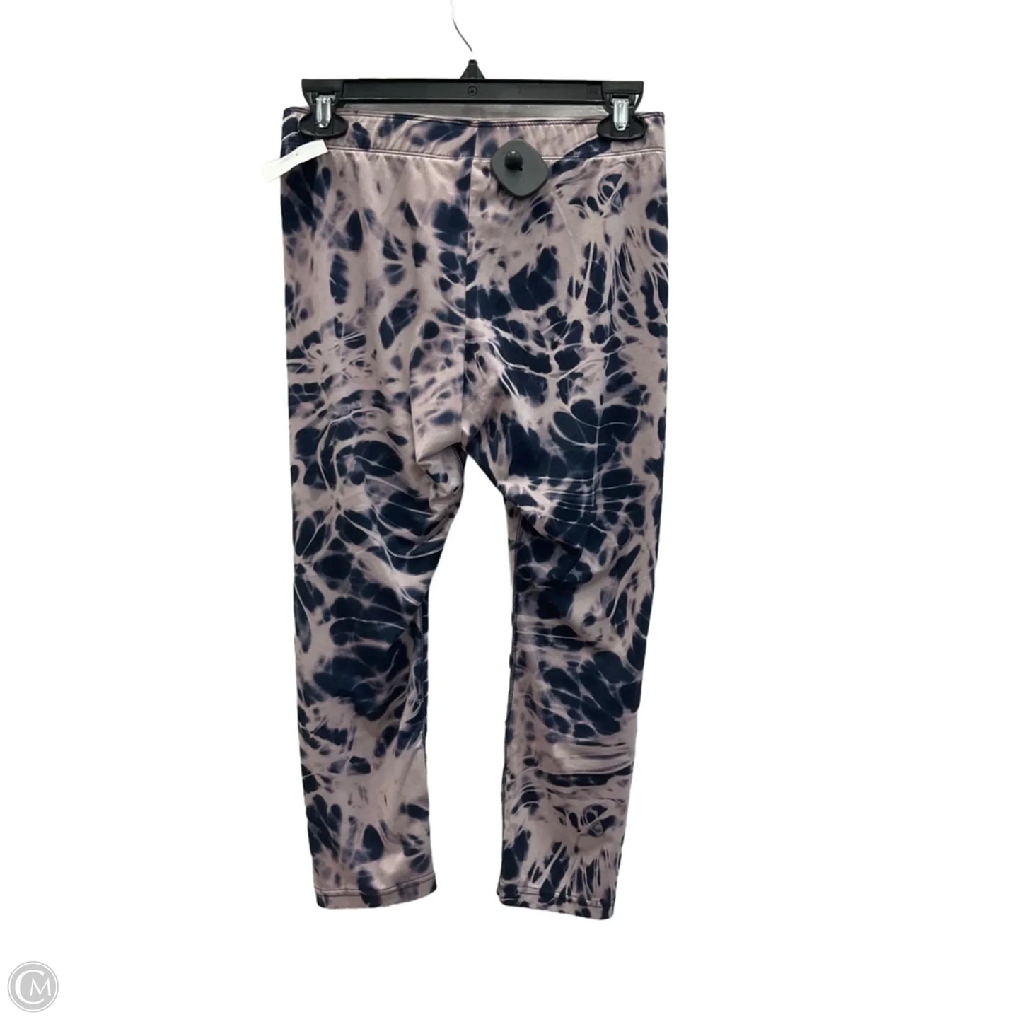 Athletic Leggings Capris By Nike Apparel In Tie Dye Print, Size: M