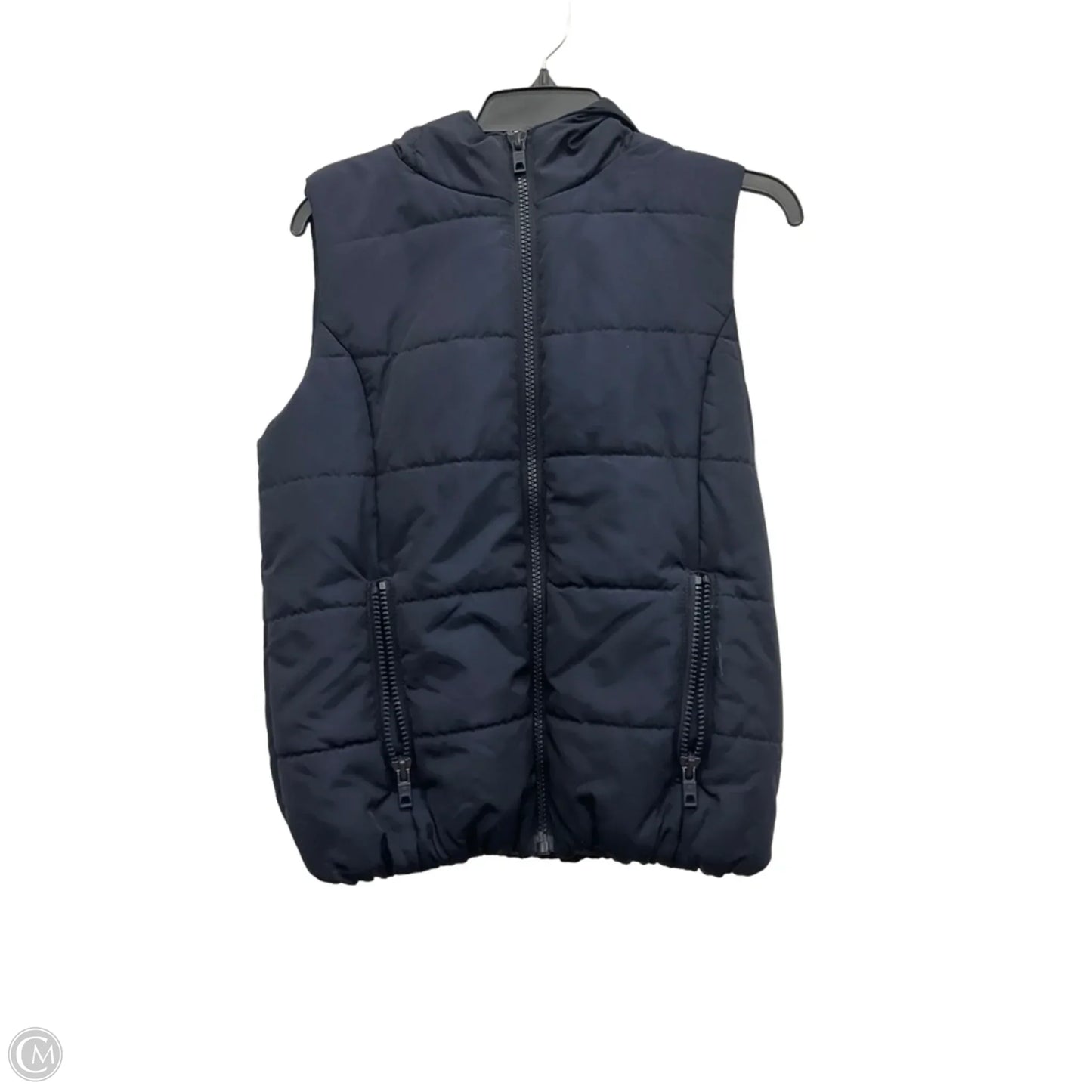 Vest Puffer & Quilted By Liz Claiborne In Blue, Size: M