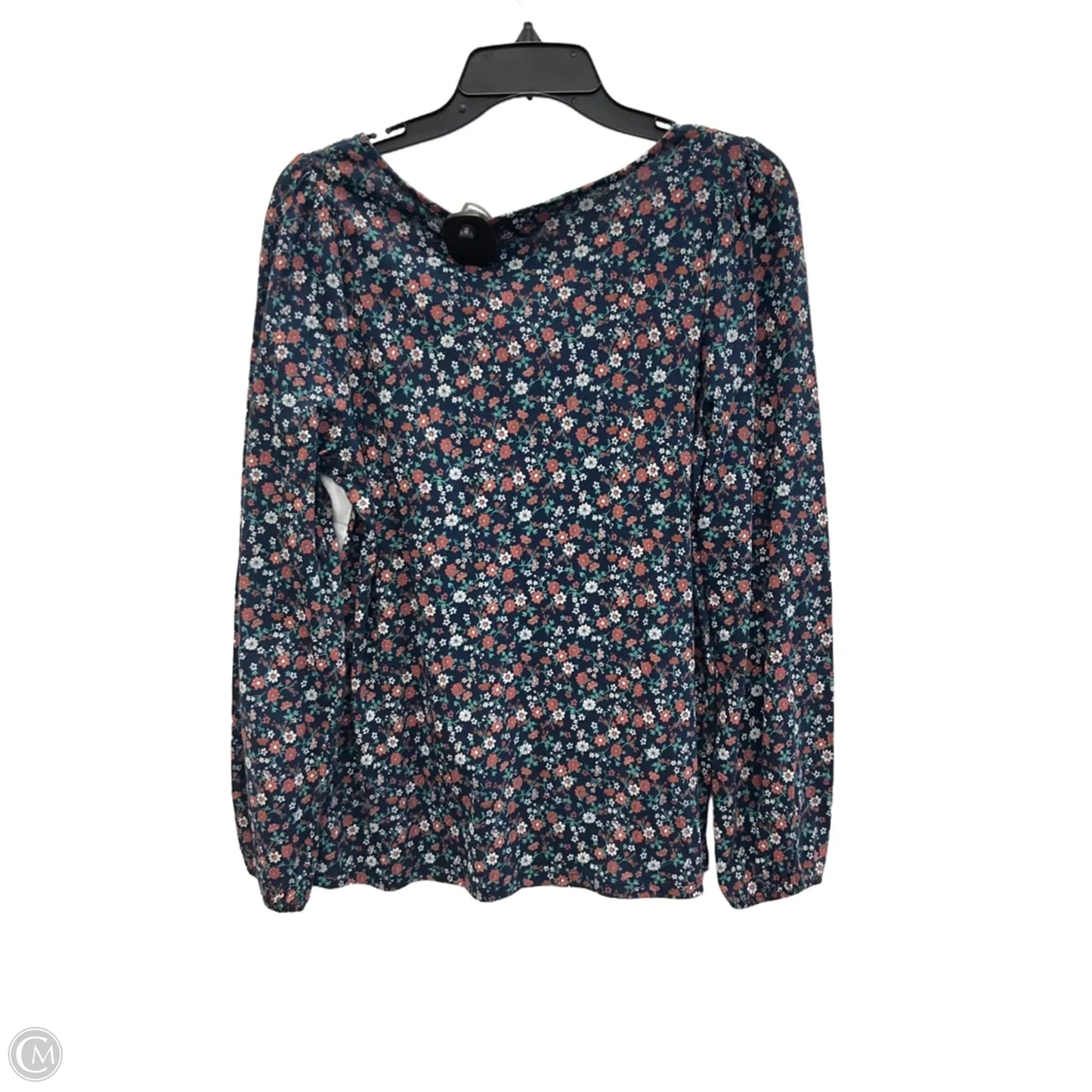 Top Long Sleeve By Lucky Brand In Floral Print, Size: M