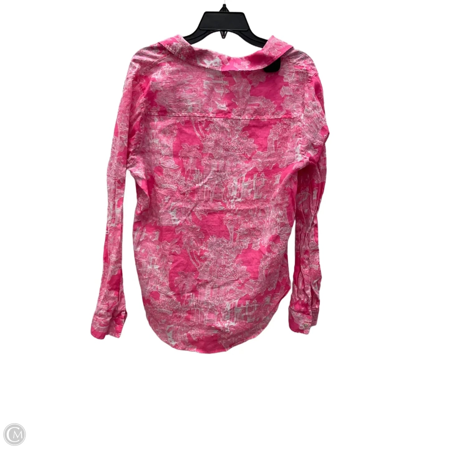 Blouse Designer By Lilly Pulitzer In Pink, Size: L