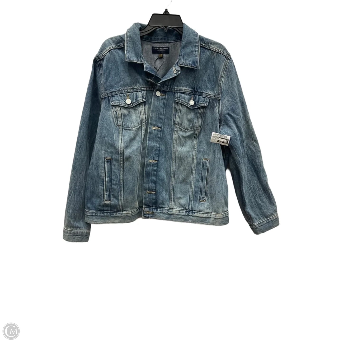 Jacket Denim By Lucky Brand In Blue Denim, Size: 2x