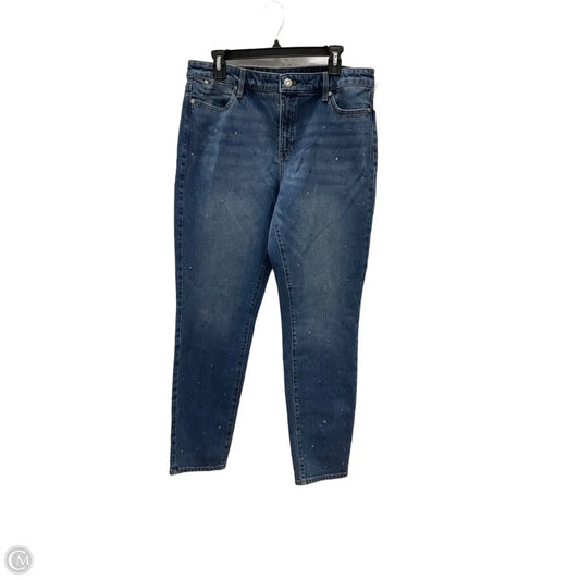 Jeans Straight By Talbots In Blue Denim, Size: 10