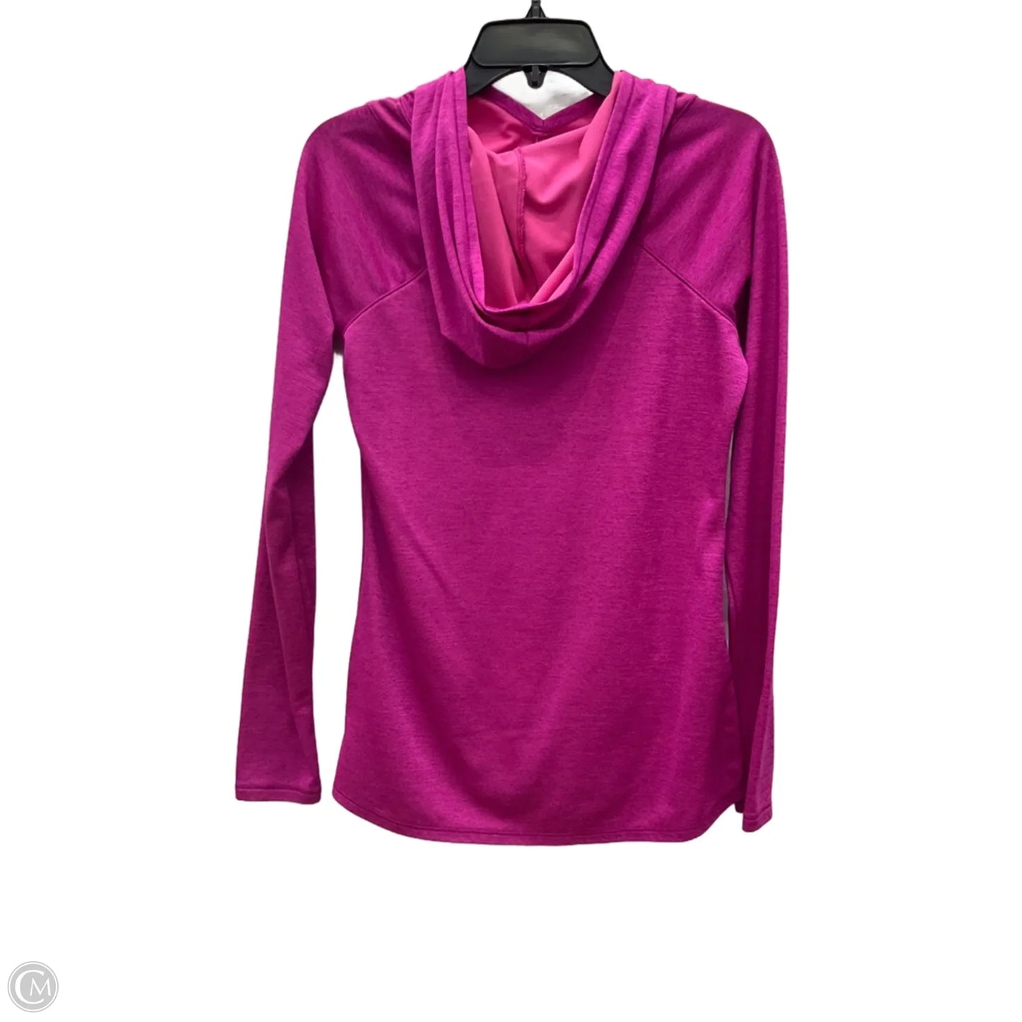 Athletic Top Long Sleeve Collar By New Balance In Pink, Size: M