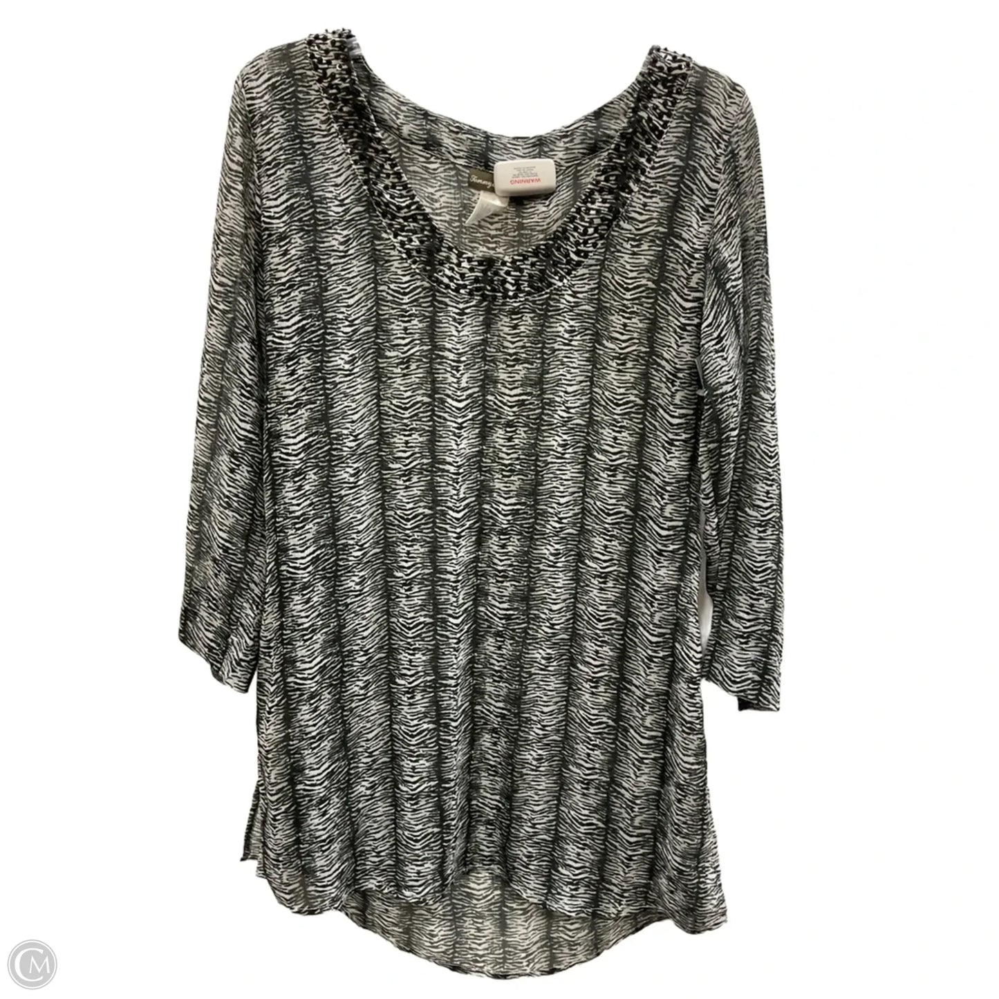Top 3/4 Sleeve By Tommy Bahama In Animal Print, Size: M