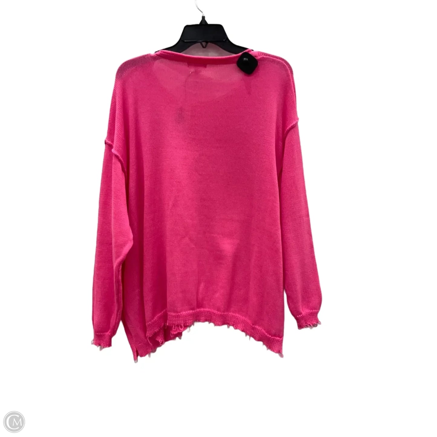 Top Long Sleeve By Easel In Pink, Size: S
