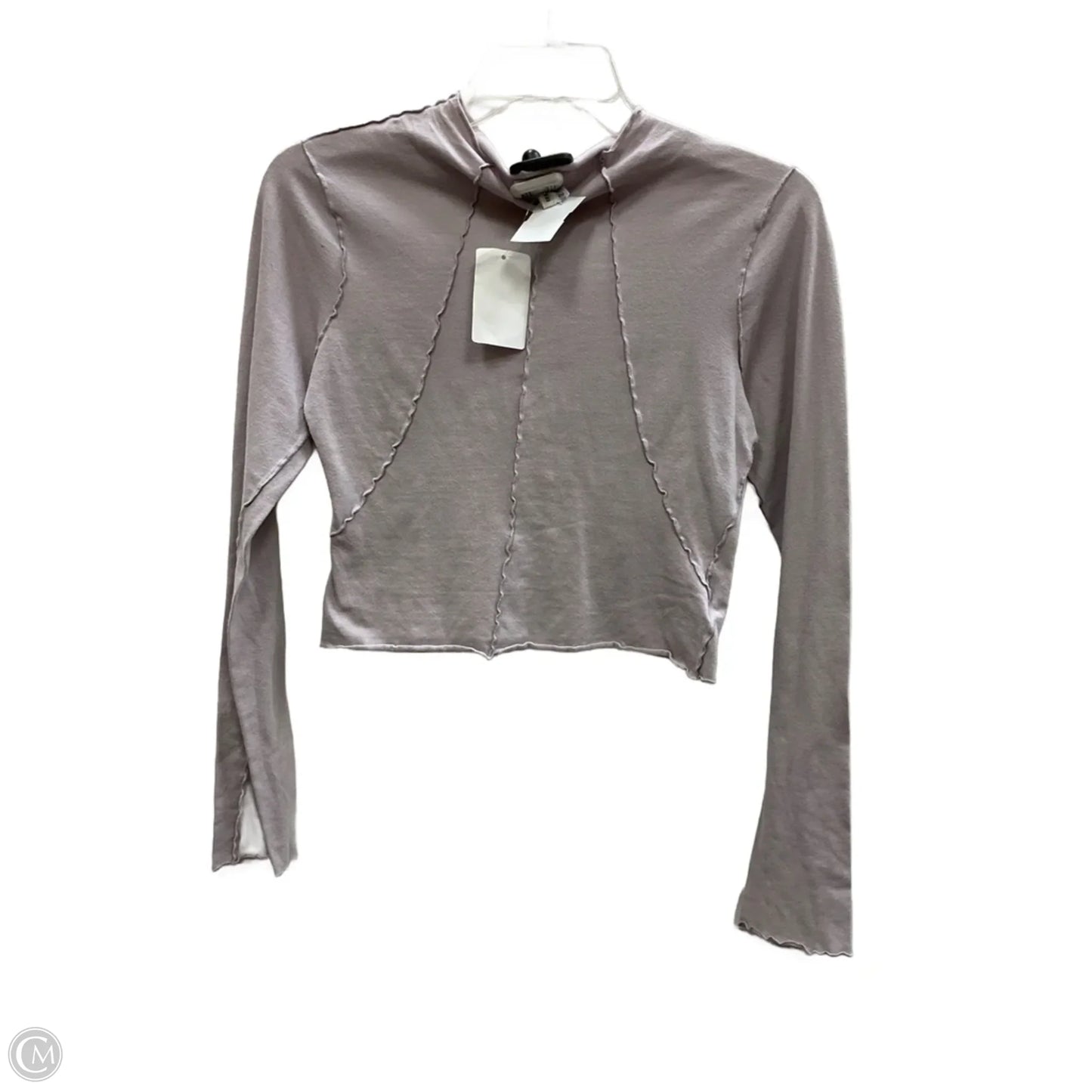 Top Long Sleeve Basic By Good American In Purple, Size: Xs