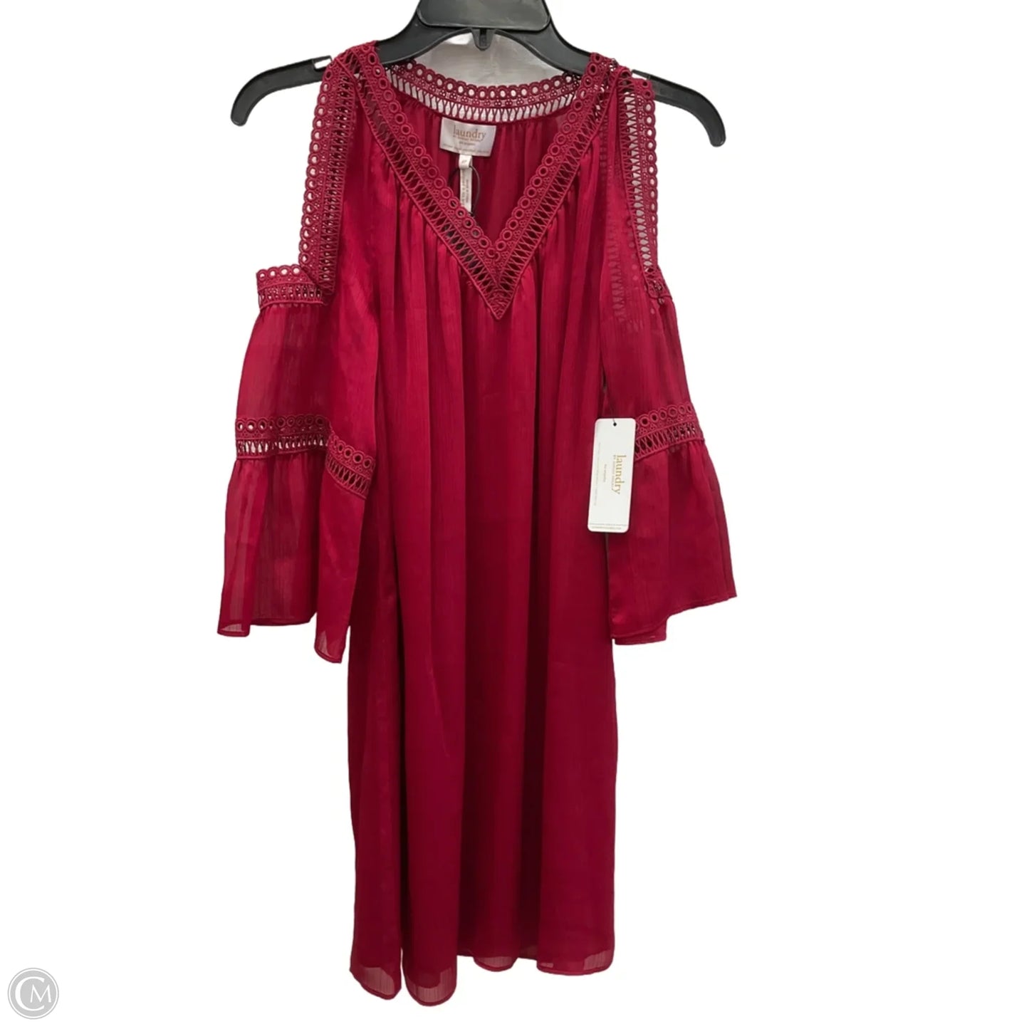 Top 3/4 Sleeve By Laundry In Red, Size: 4p