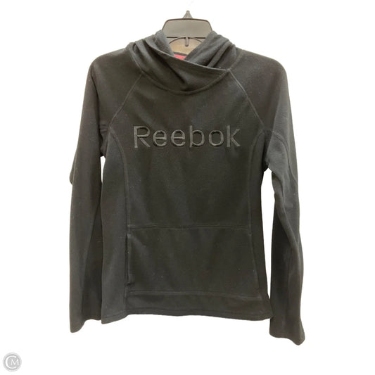 Athletic Sweatshirt Hoodie By Reebok In Black, Size: Sp