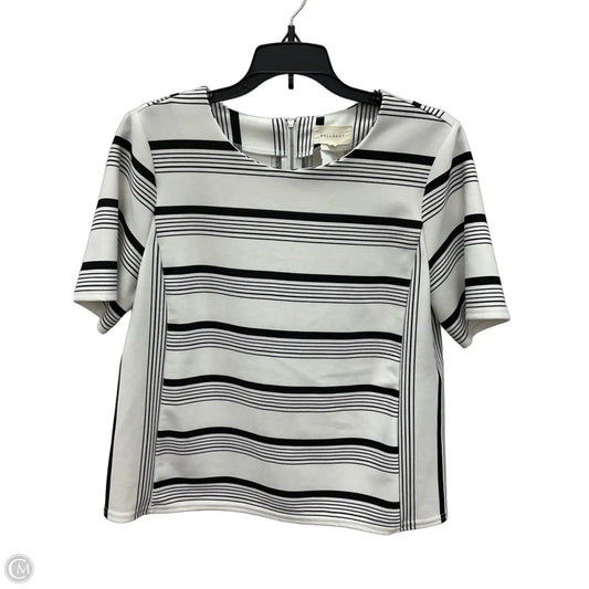 Top Short Sleeve By Melloday In Striped Pattern, Size: M