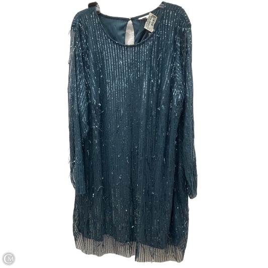 Dress Party Short By Avenue In Teal, Size: 26