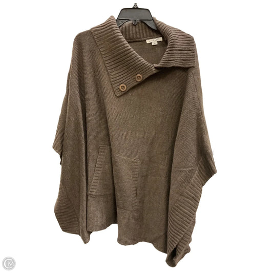 Poncho By Simply Noelle In Brown, Size: Xs
