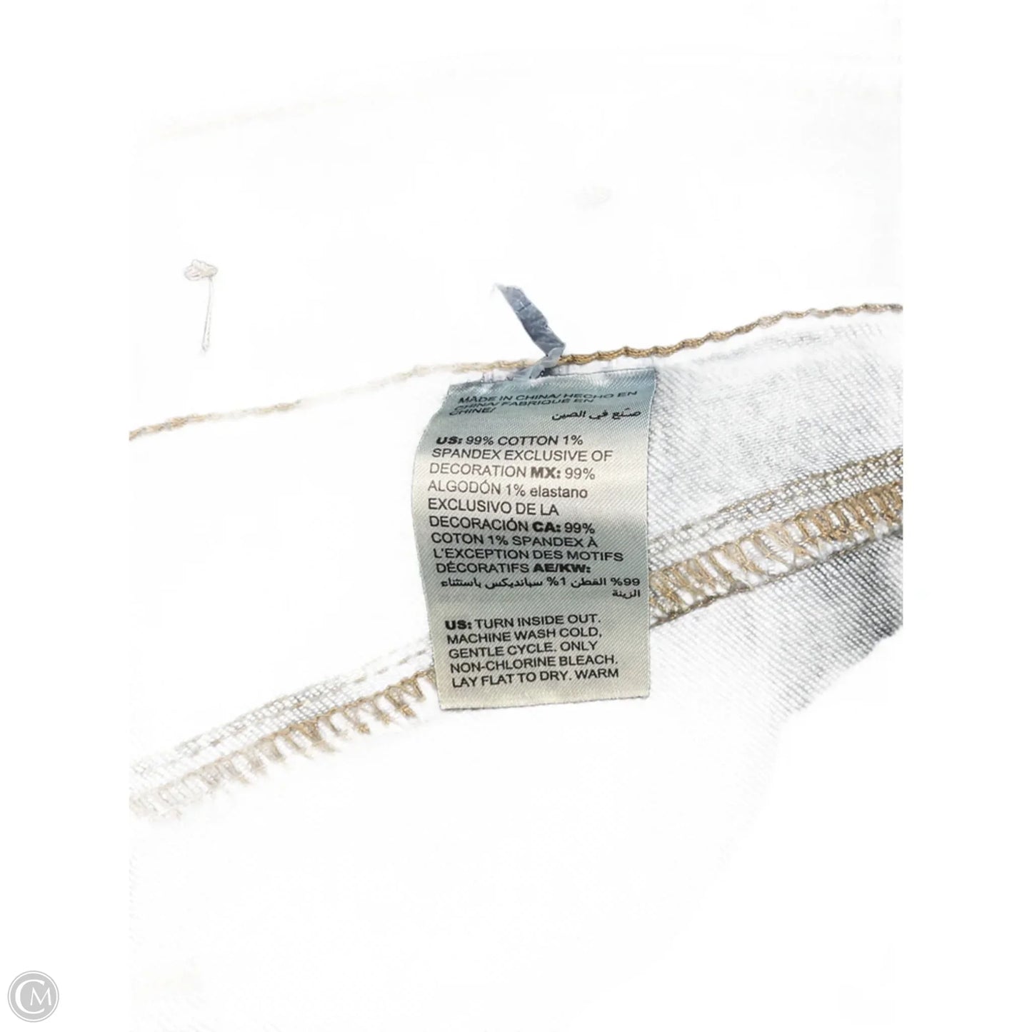 Jeans Straight By Chicos In Blue Denim, Size: 16