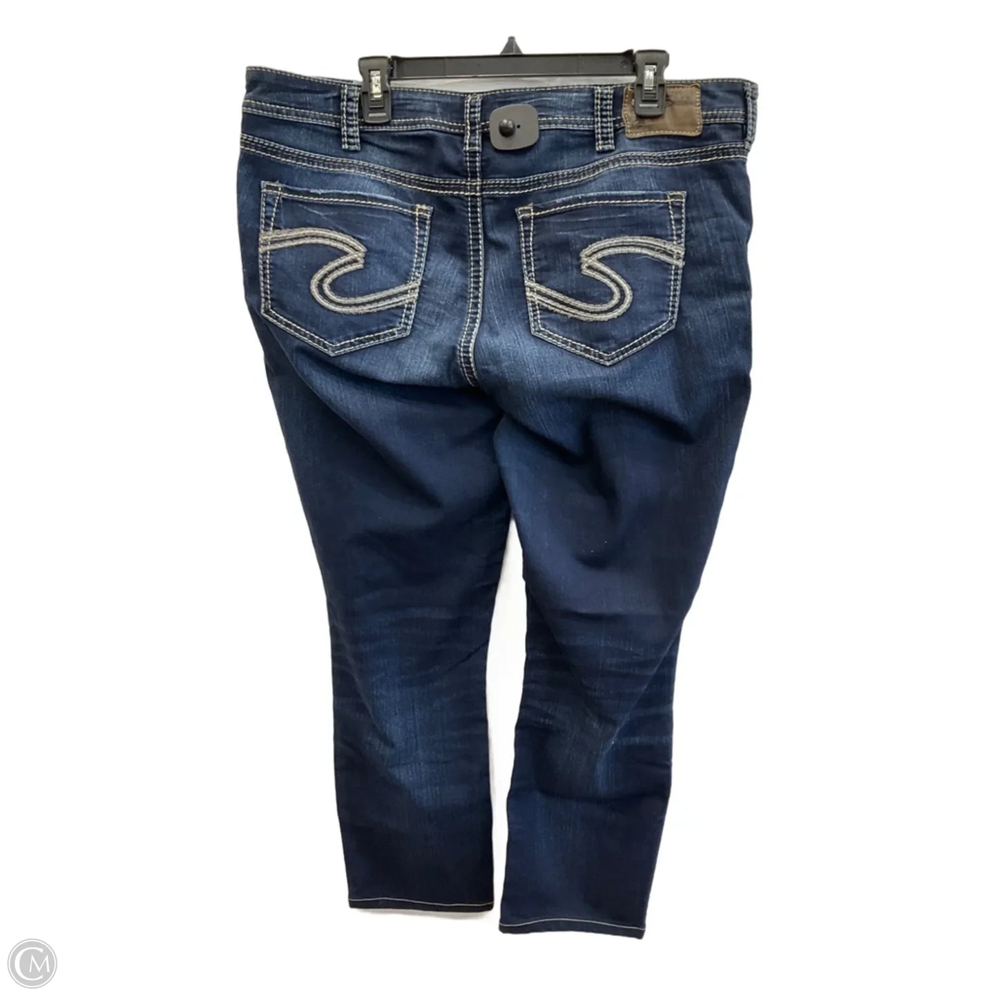 Jeans Straight By Silver In Blue Denim, Size: 18