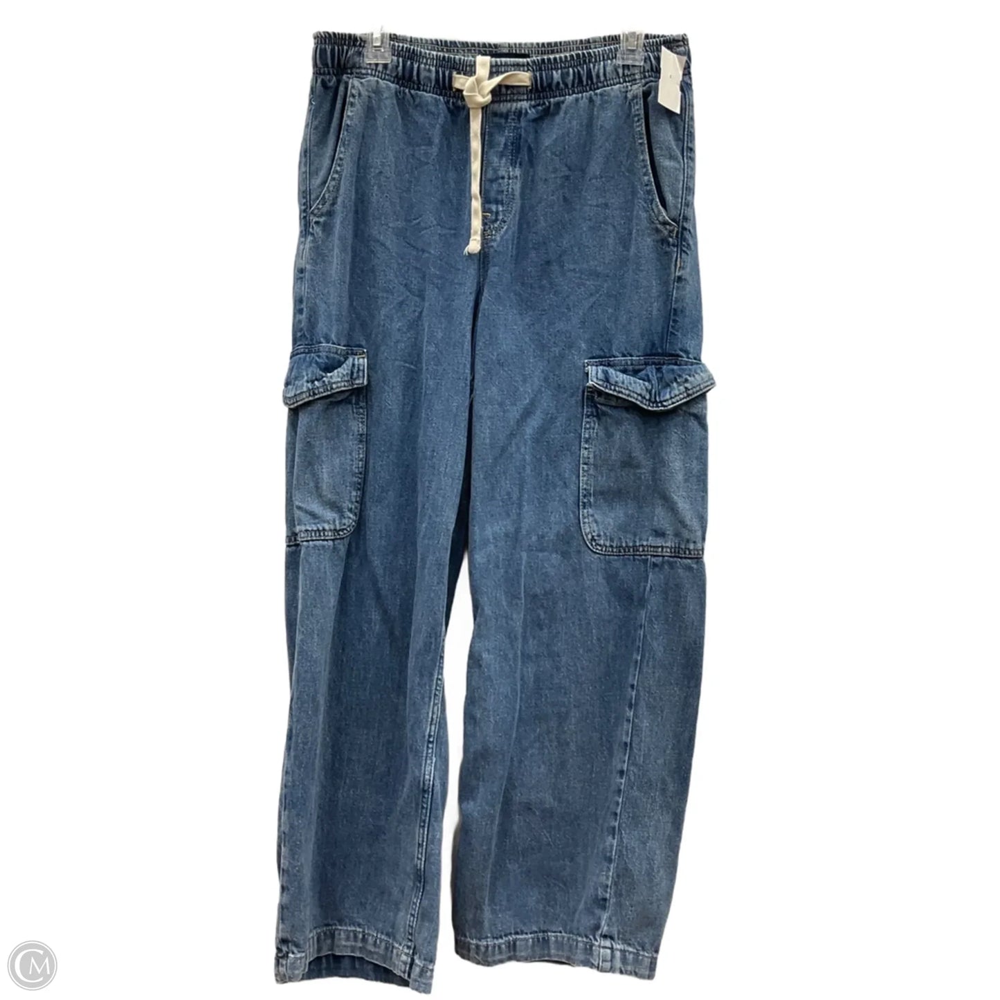 Jeans Wide Leg By Gap In Blue Denim, Size: M