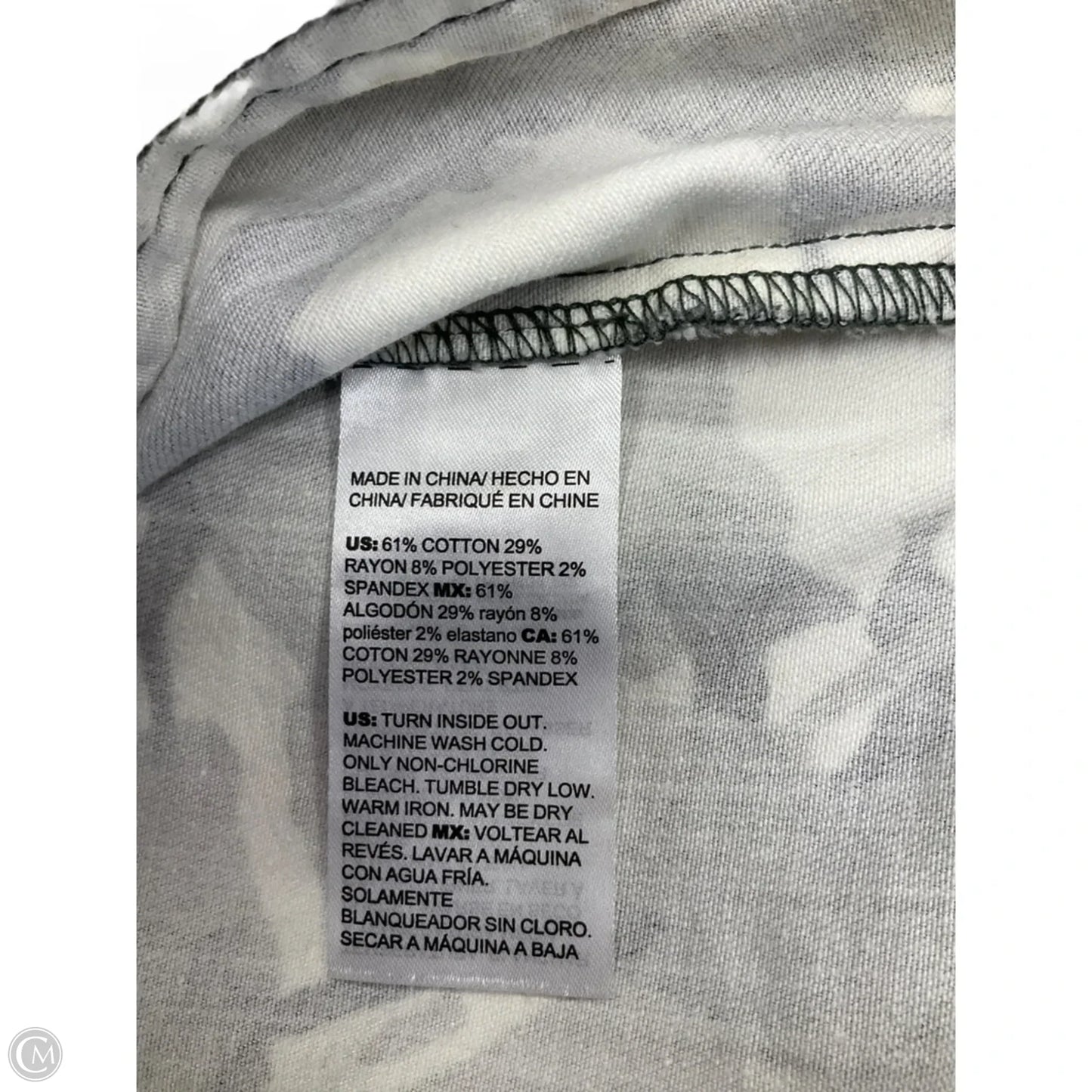 Jacket Denim By Chicos In Camouflage Print, Size: S