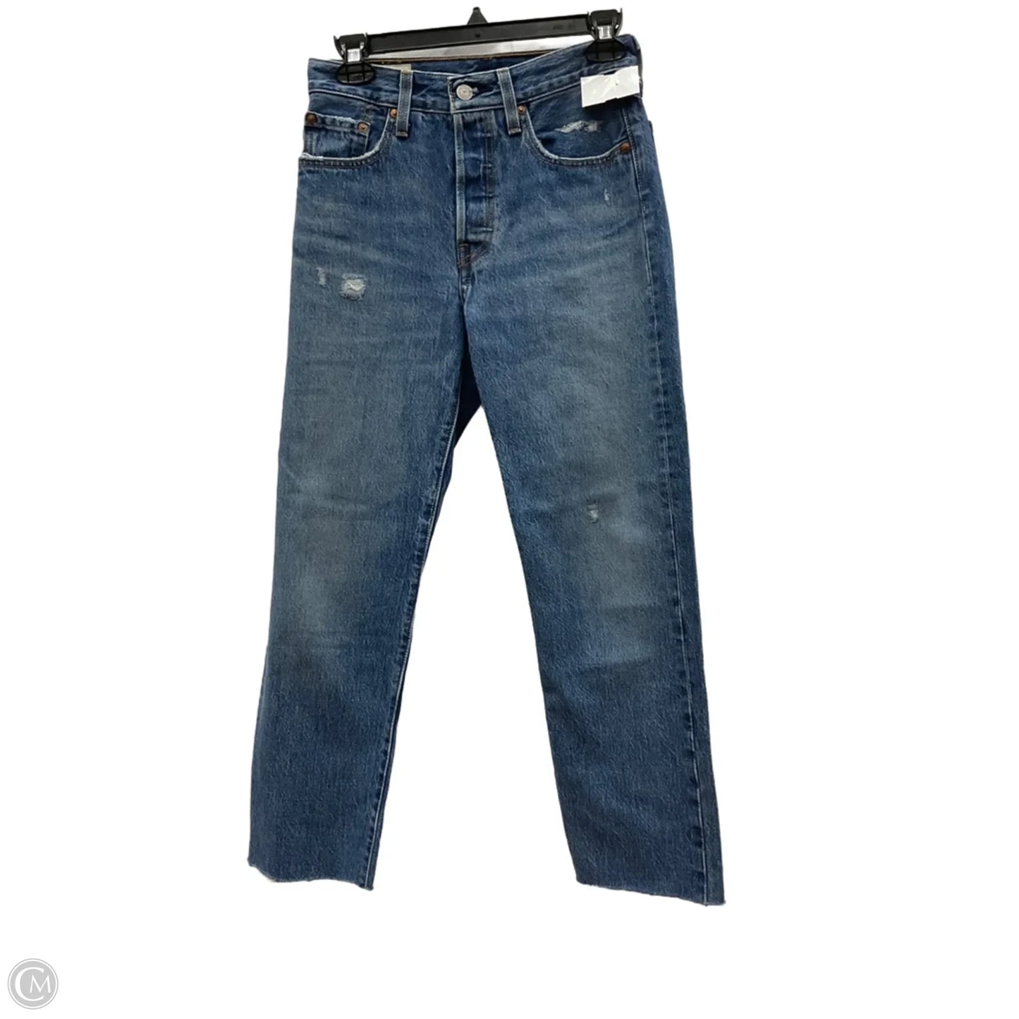 Jeans Straight By Levis In Blue Denim, Size: 0