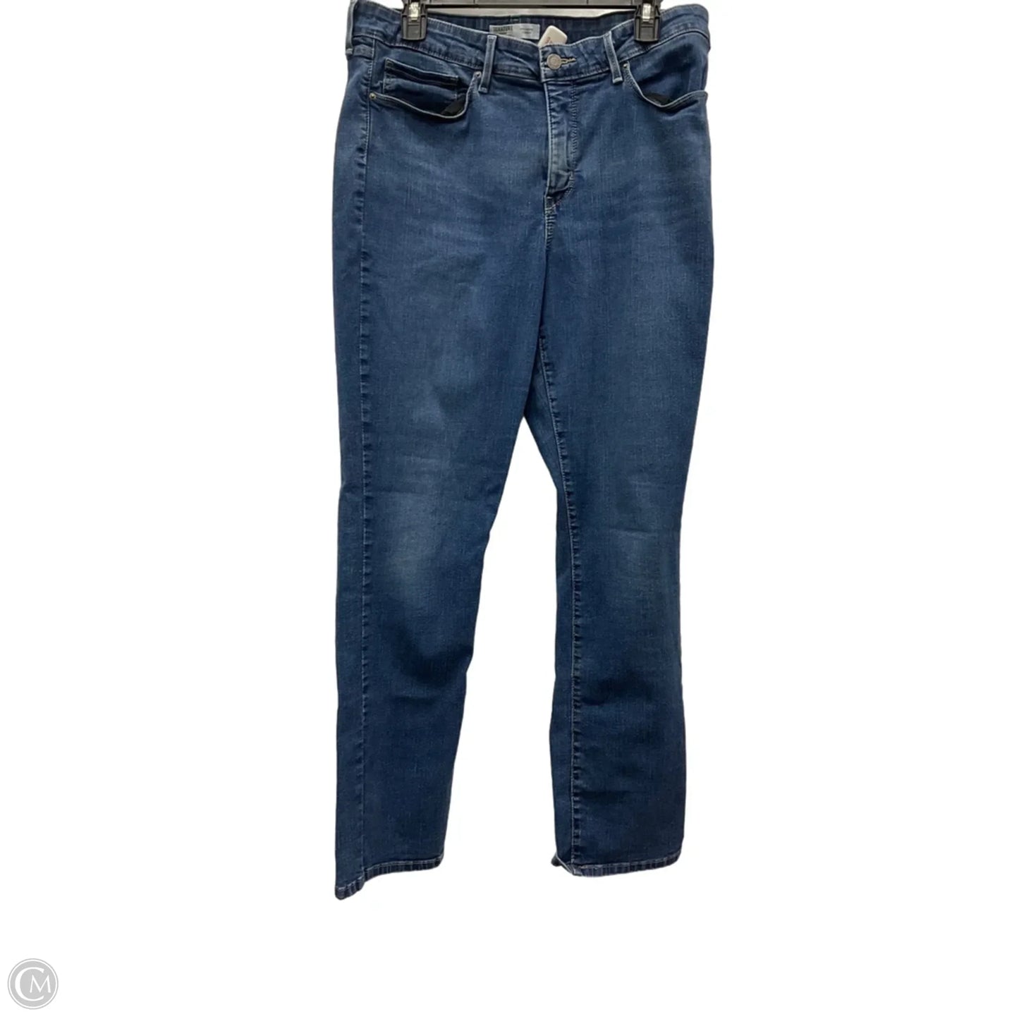 Jeans Straight By Levis In Blue Denim, Size: 16