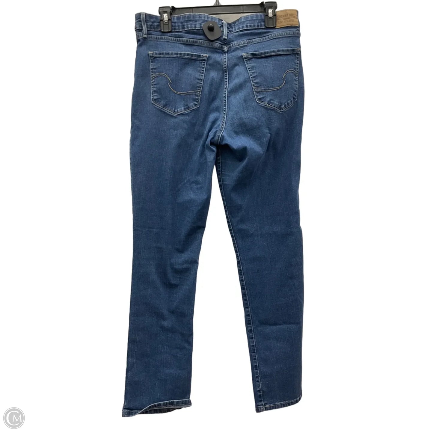 Jeans Straight By Levis In Blue Denim, Size: 16