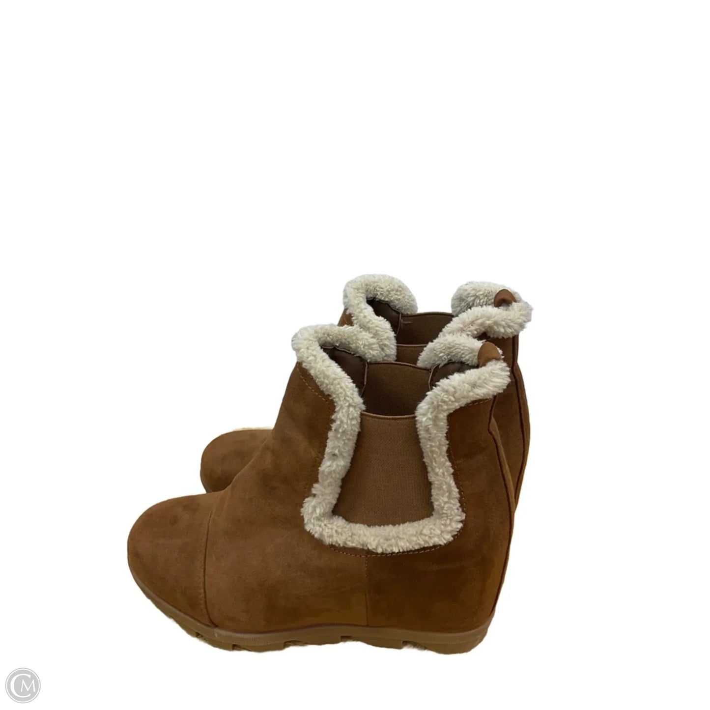 Boots Ankle Heels By Maurices In Brown, Size: 8