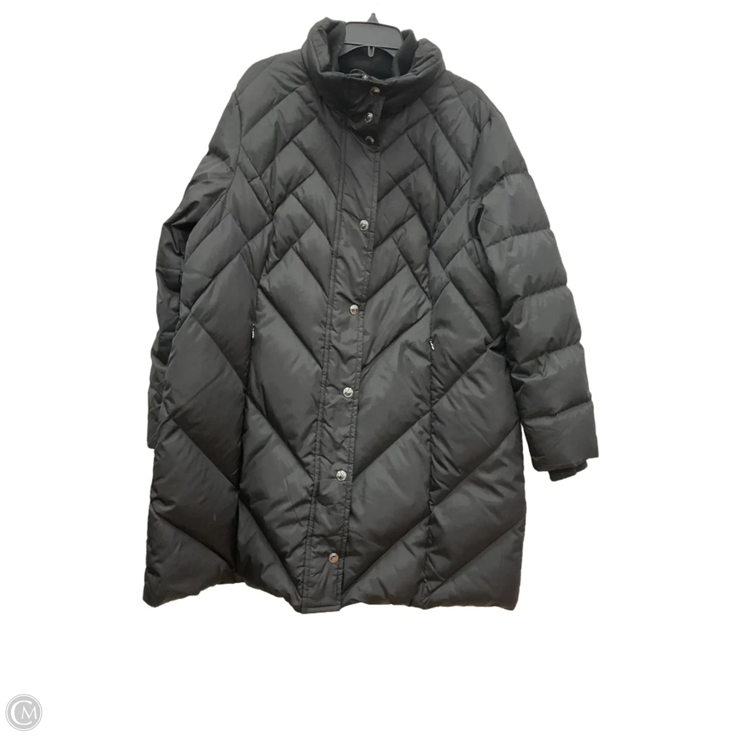 Coat Puffer & Quilted By London Fog In Black, Size: Xxl