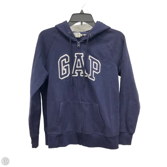 Sweatshirt Hoodie By Gap In Blue, Size: M