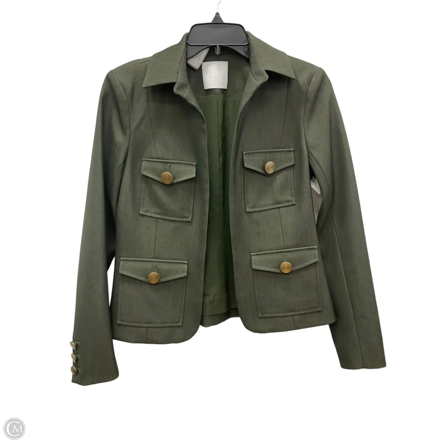 Blazer By Clothes Mentor In Green, Size: Xs