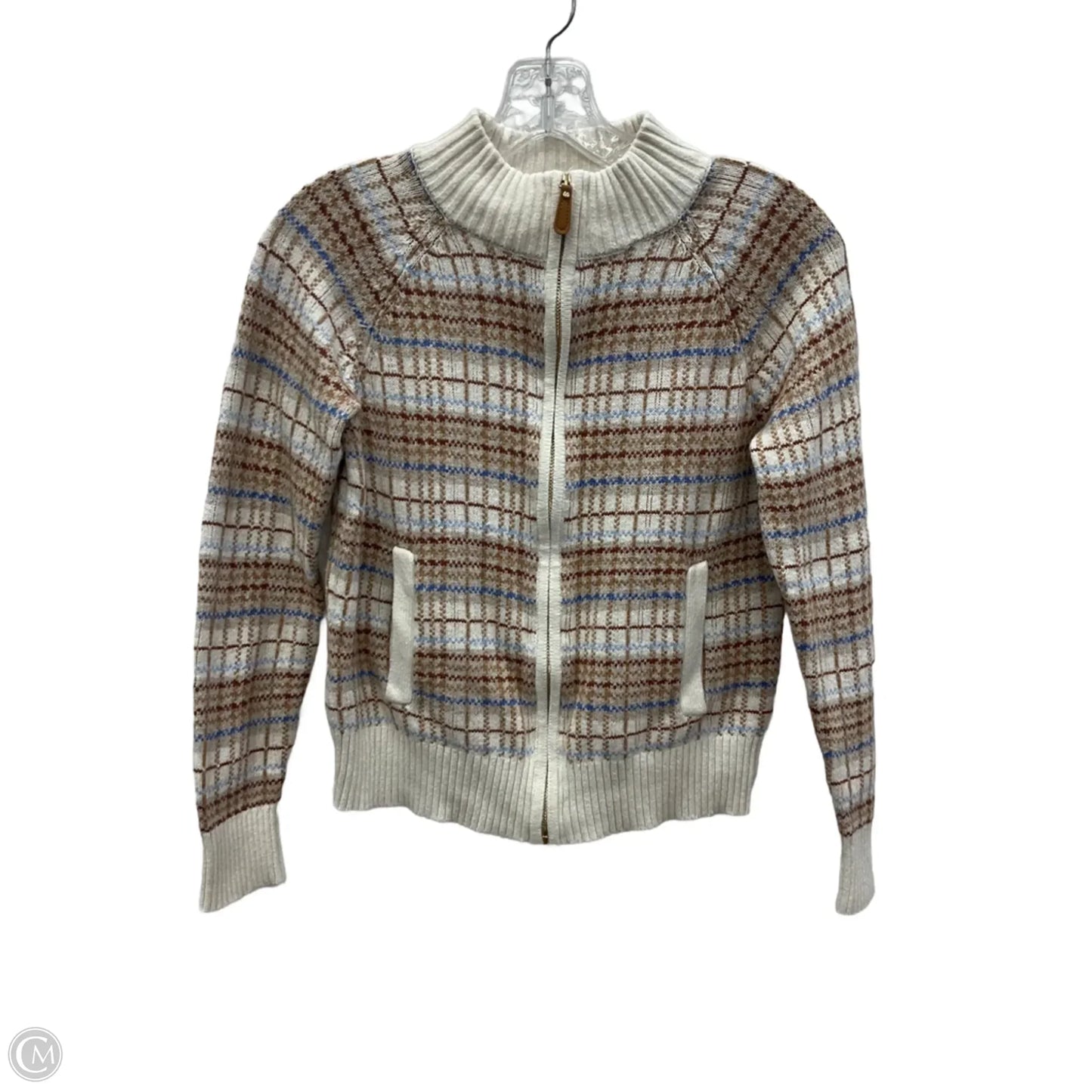 Cardigan By Talbots In Plaid Pattern, Size: Sp