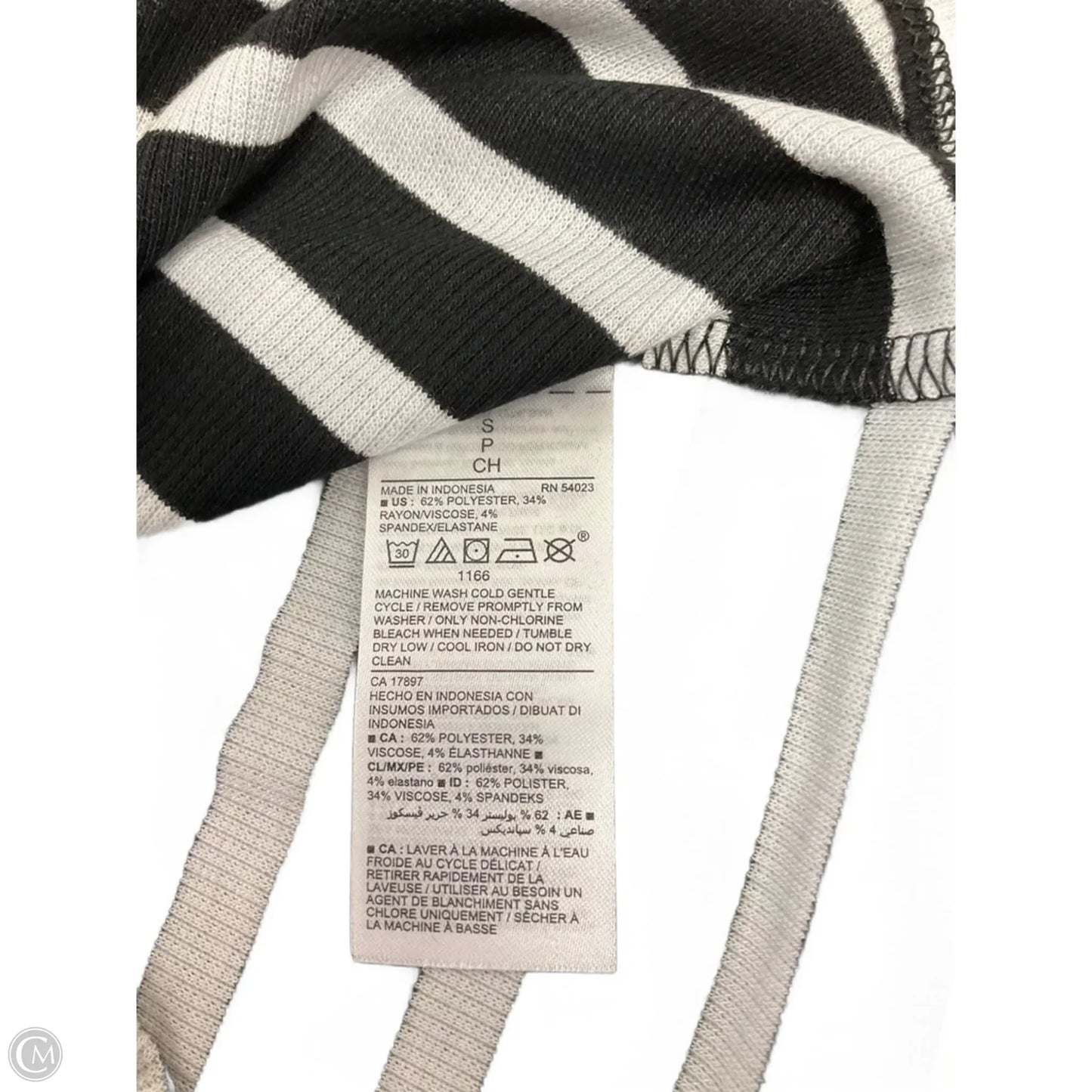 Top Sleeveless Basic By Old Navy In Striped Pattern, Size: S