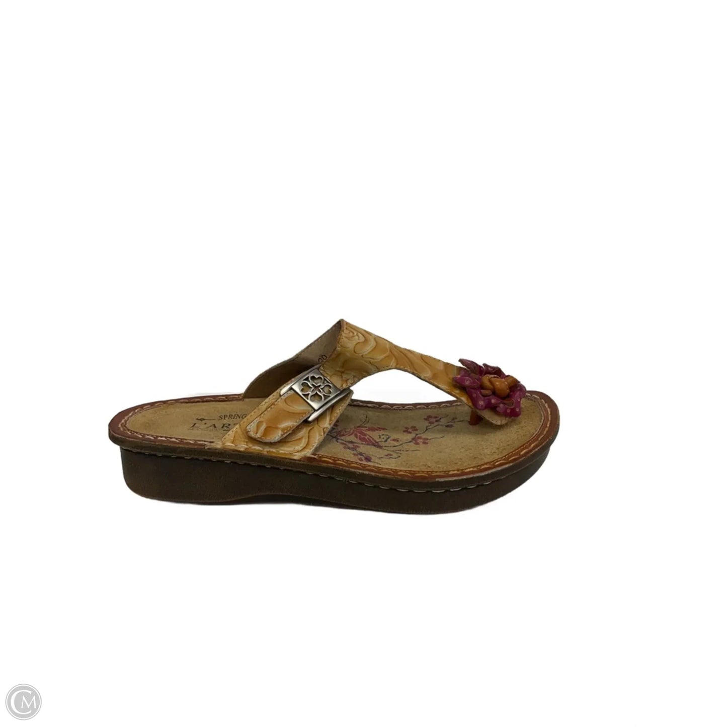 Sandals Flats By Cma In Brown, Size: 8.5