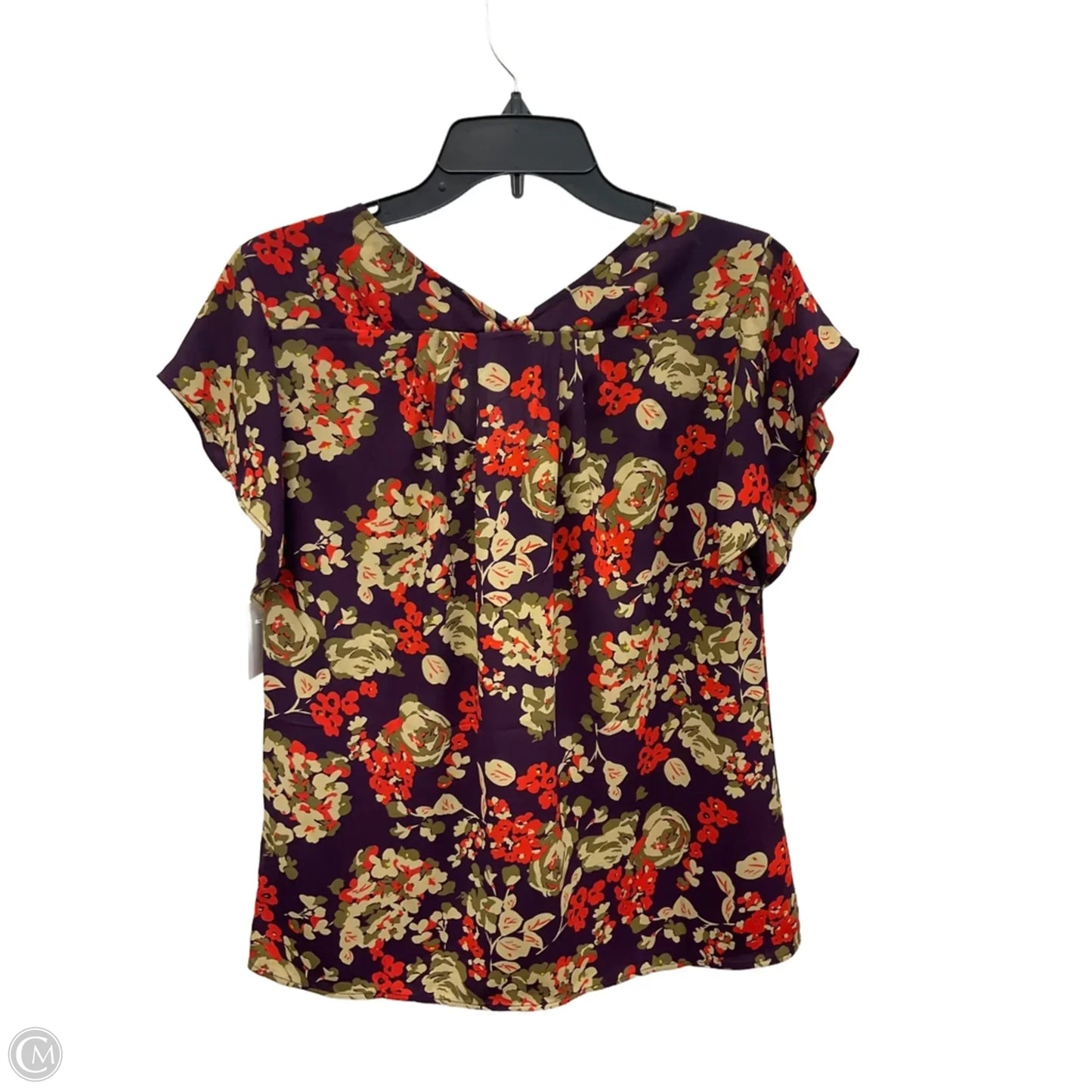 Top Short Sleeve By Cabi In Purple, Size: Xs