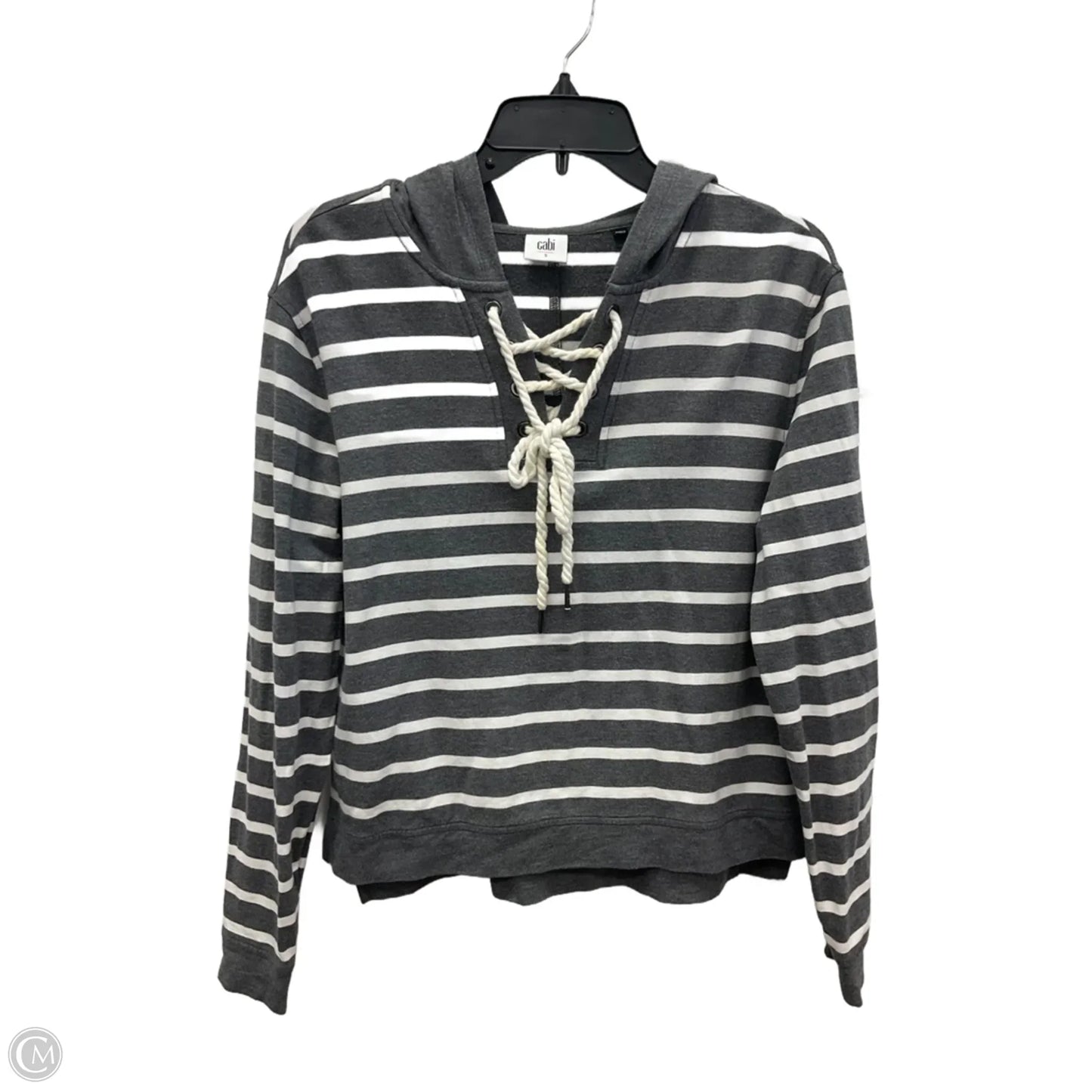 Top Long Sleeve By Cabi In Grey, Size: S