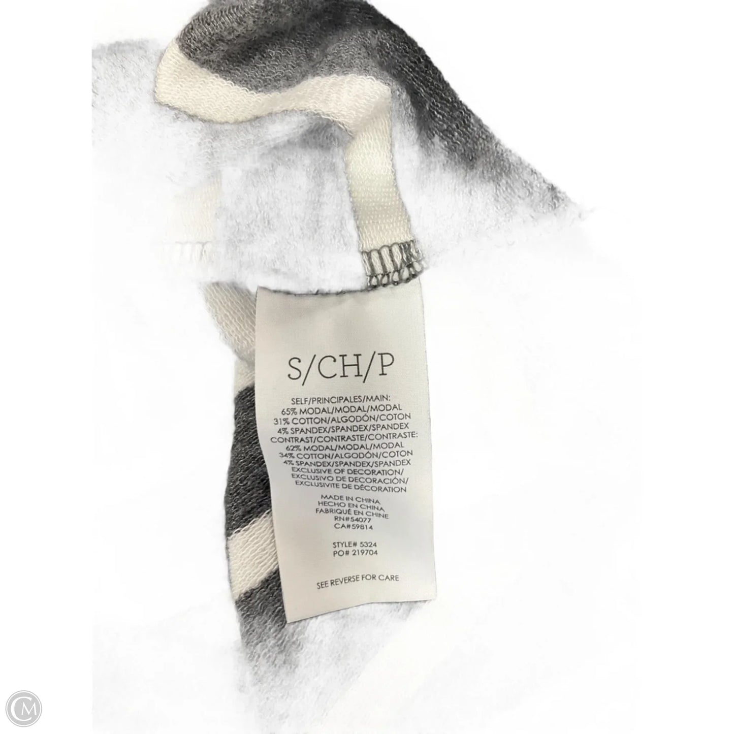 Top Long Sleeve By Cabi In Grey, Size: S