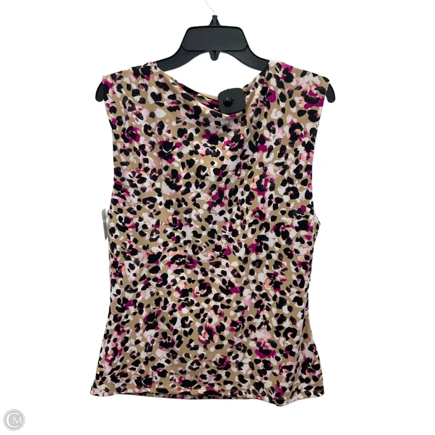 Top Sleeveless By Dkny In Animal Print, Size: Xl