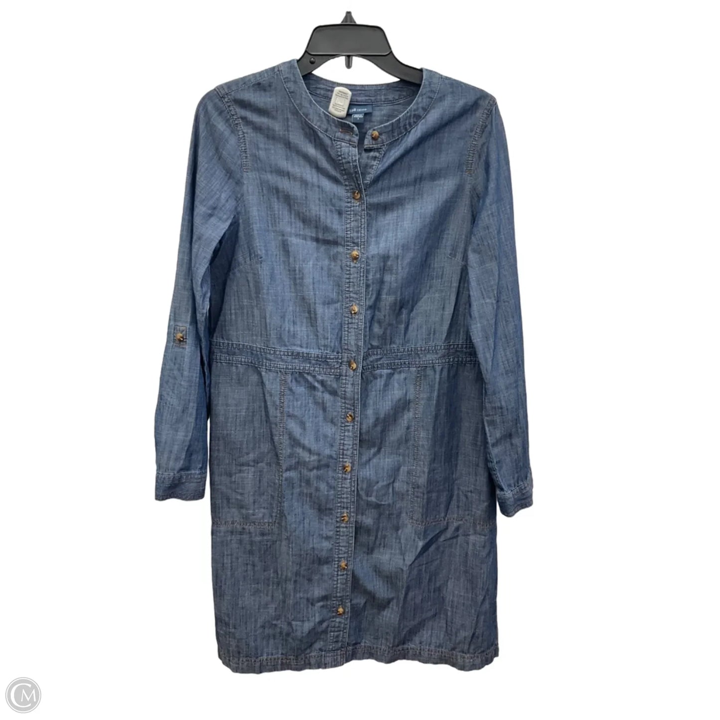 Dress Casual Maxi By J. Jill In Blue Denim, Size: S
