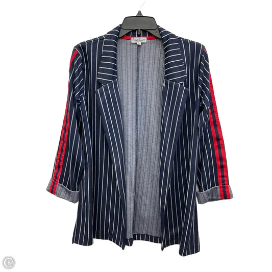 Blazer By Clothes Mentor In Striped Pattern, Size: L