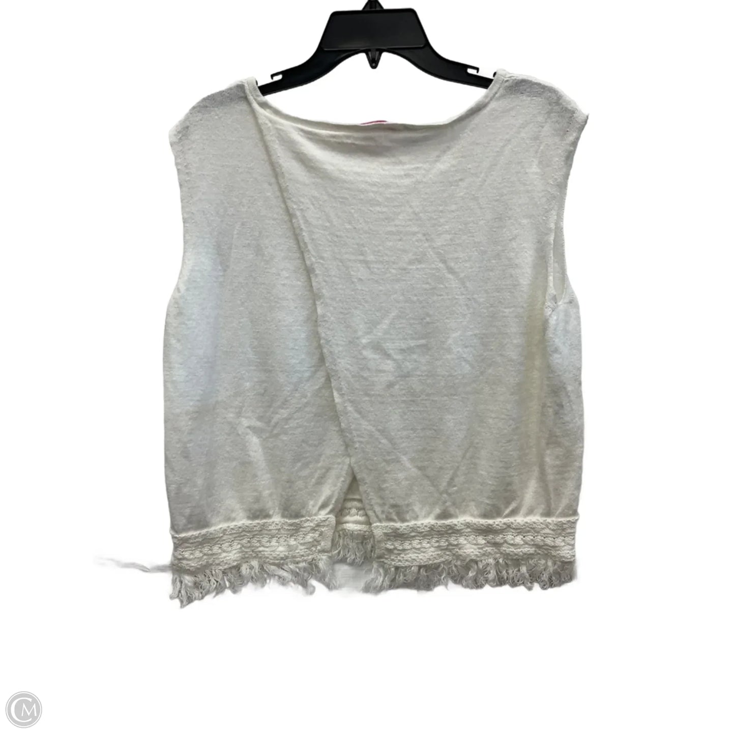 Top Sleeveless Designer By Lilly Pulitzer In White, Size: Xl