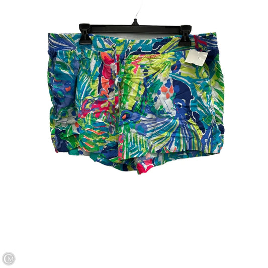 Shorts Designer By Lilly Pulitzer In Blue & Green, Size: Xl