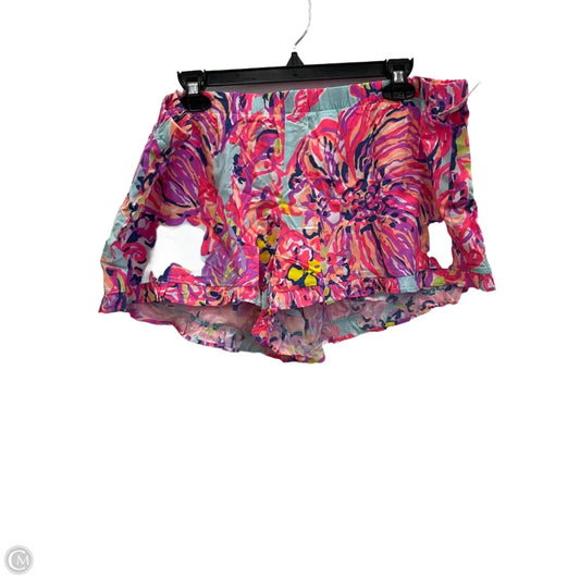 Shorts Designer By Lilly Pulitzer In Pink & Purple, Size: Xl