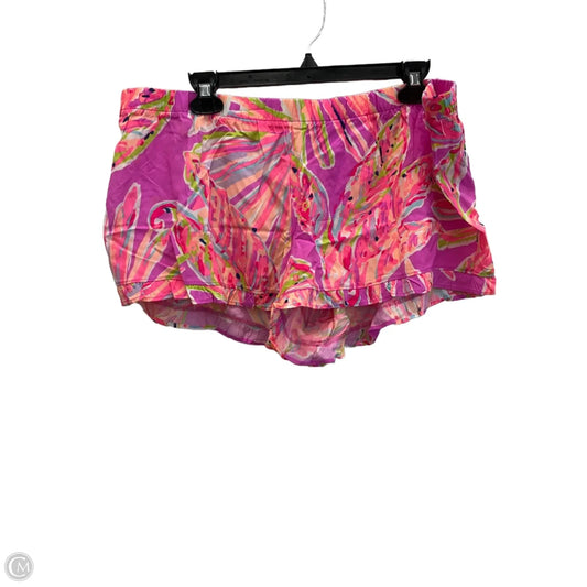 Shorts Designer By Lilly Pulitzer In Pink & Purple, Size: Xl