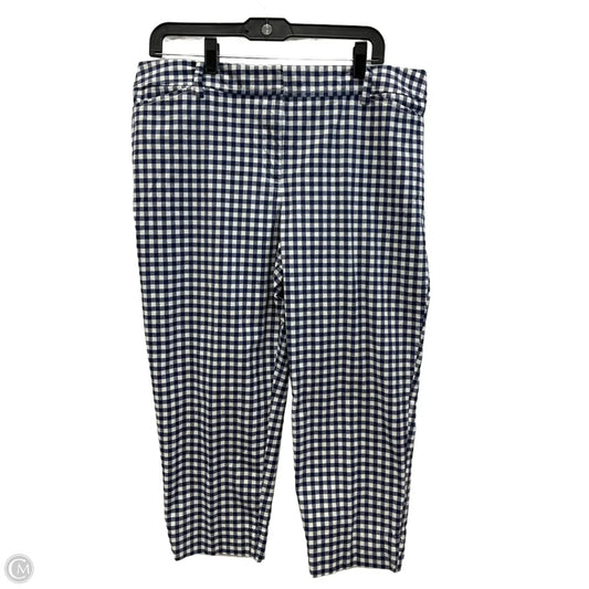 Capris By Talbots In Checkered Pattern, Size: 14