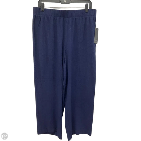 Pants Wide Leg By Jones New York In Blue, Size: L