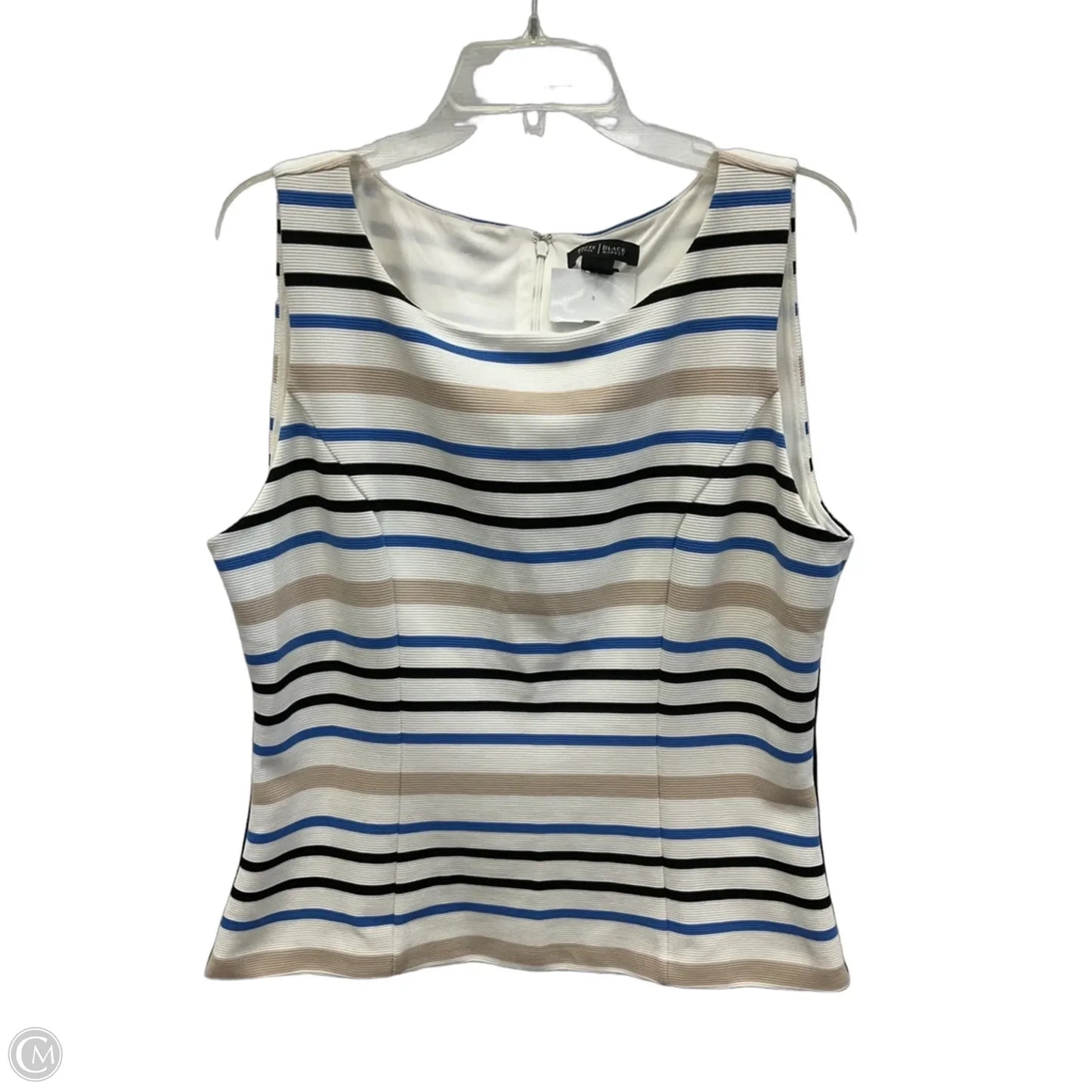Top Sleeveless By White House Black Market In Striped Pattern, Size: 16