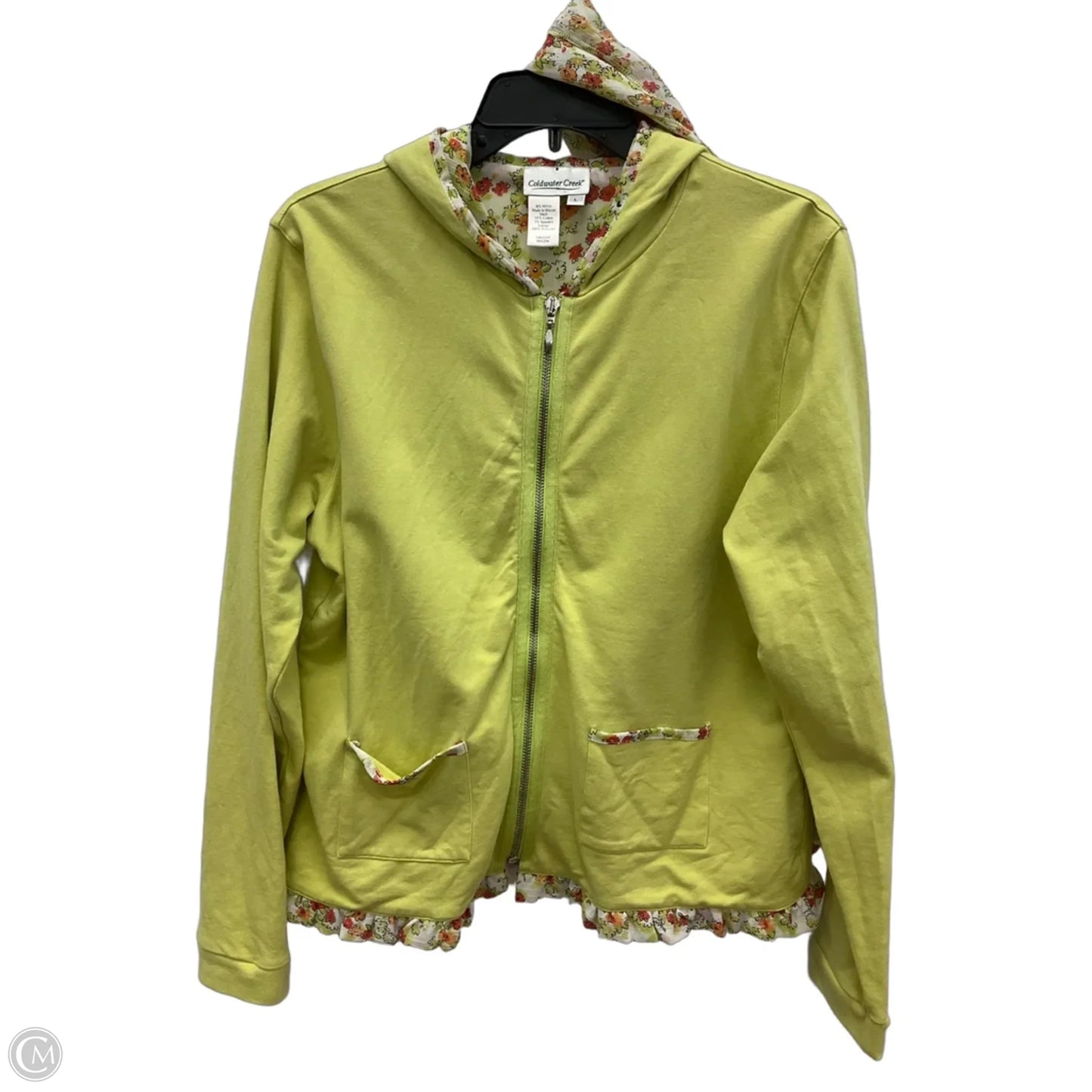 Jacket Denim By Coldwater Creek In Green, Size: Xl