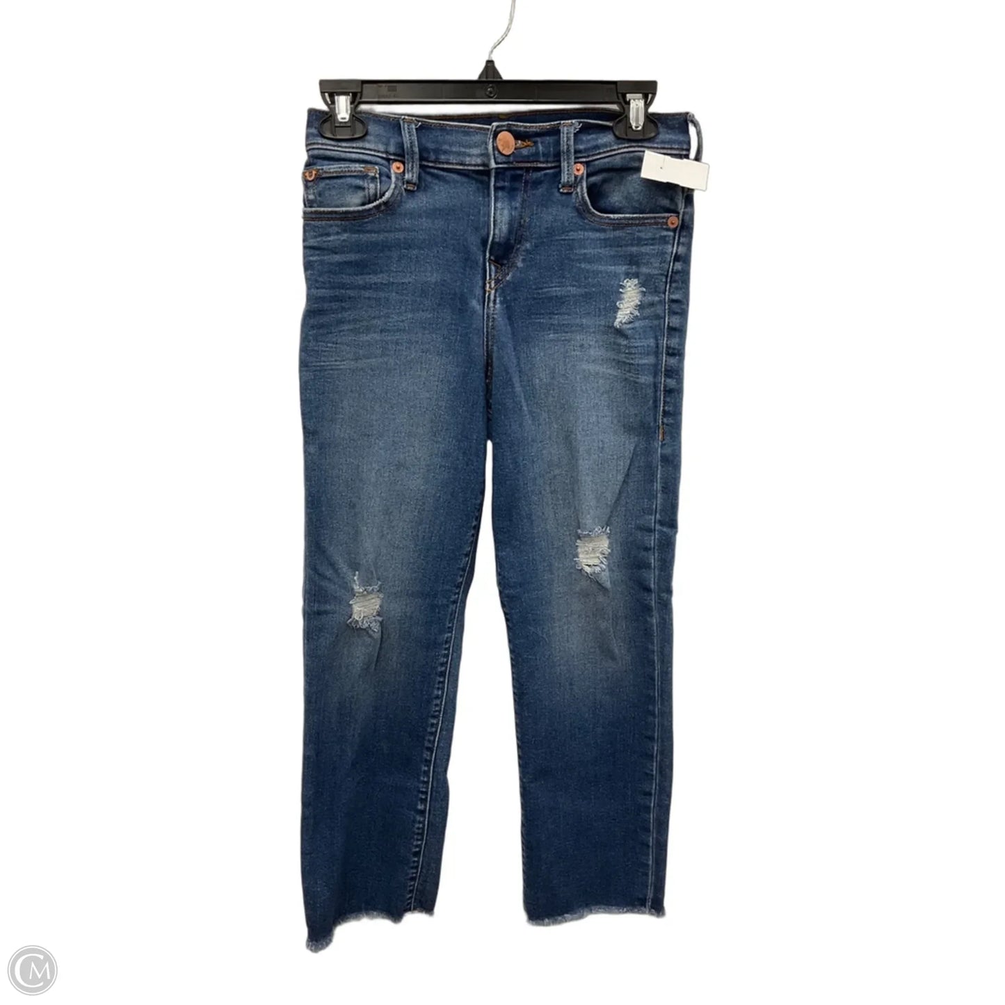 Jeans Cropped By True Religion In Blue Denim, Size: 6