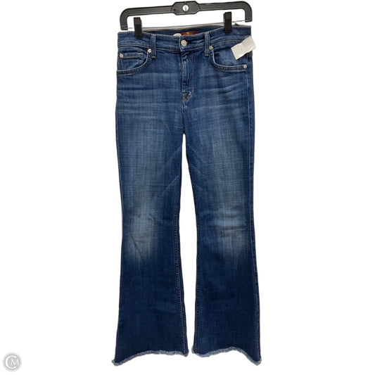 Jeans Flared By 7 For All Mankind In Blue Denim, Size: 4