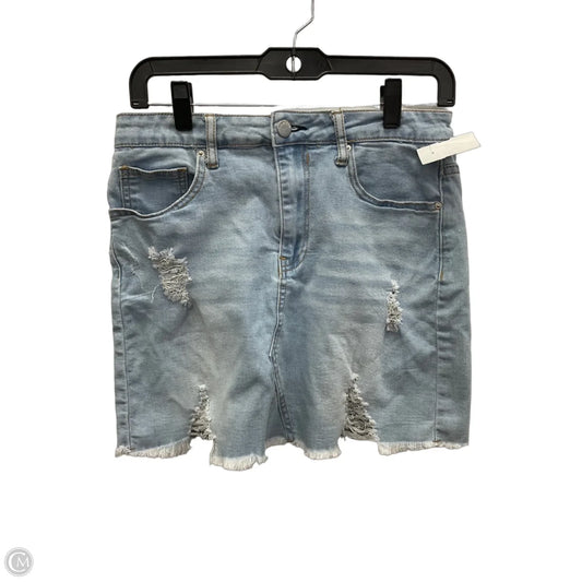 Skirt Mini & Short By Cme In Blue Denim, Size: M